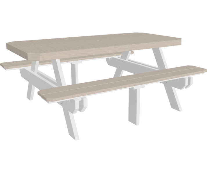 6' Rectangular Picnic Table