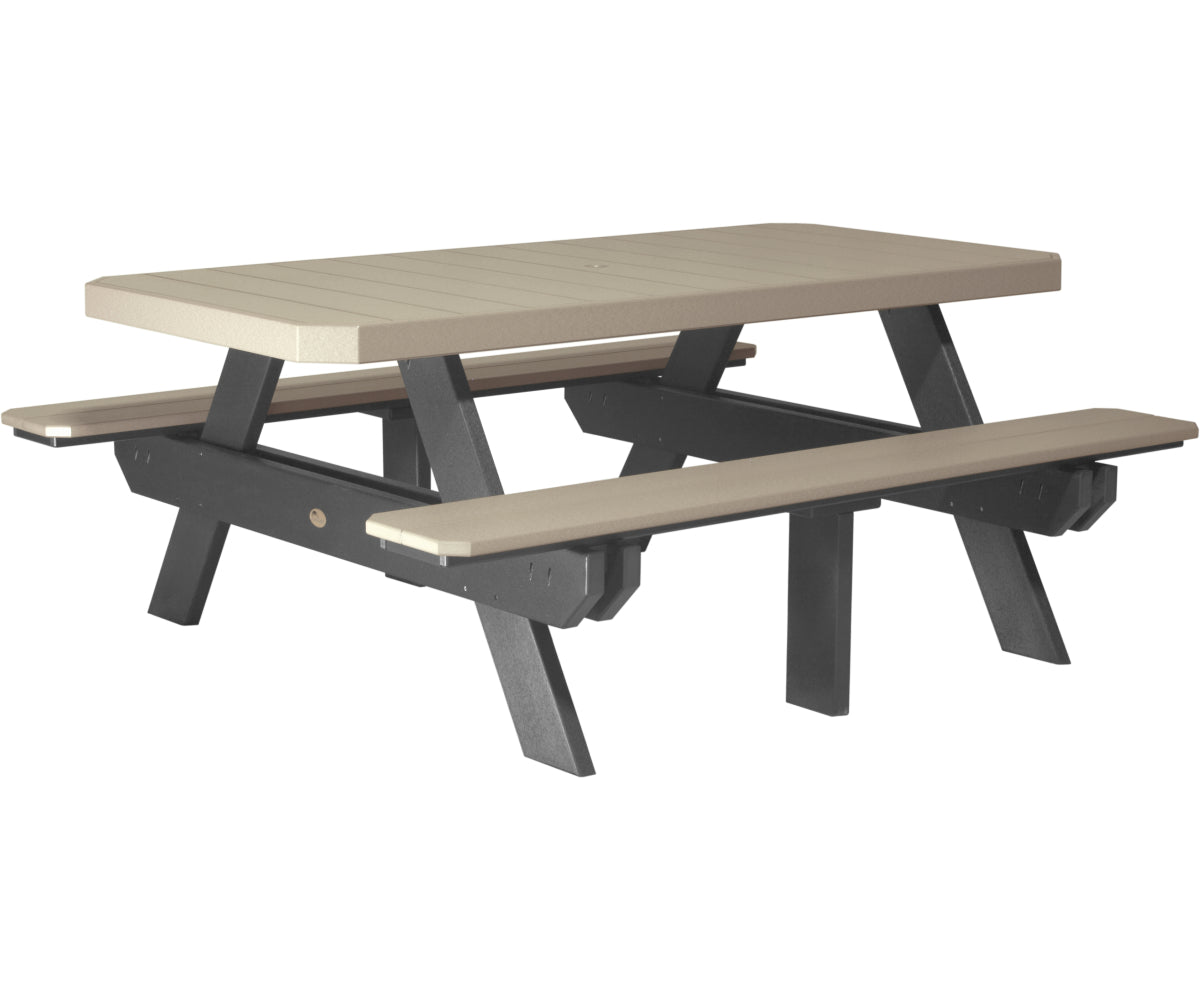 6' Rectangular Picnic Table